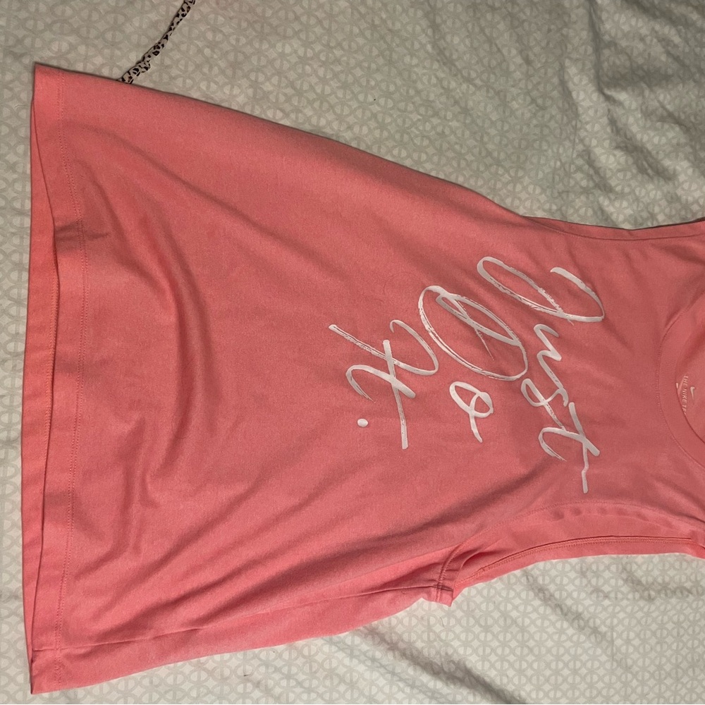 Nike Coral Tank Top with White Print
